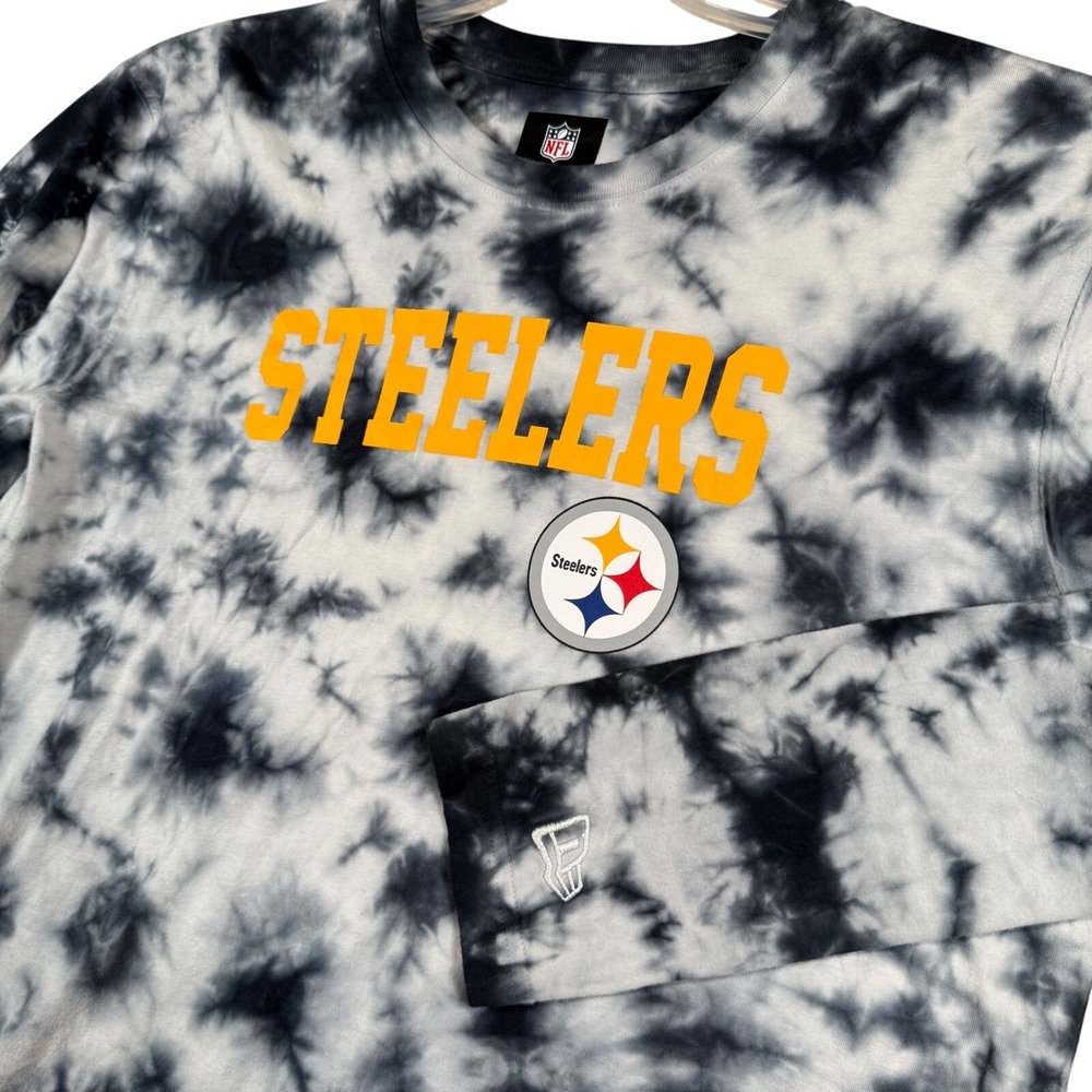 NFL Pittsburgh Steelers Tie Dye Long Sleeve T-Shirt Mens Team Apparel